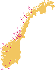 Bild: Norwegen-Karte – Klick zum Vergrößern